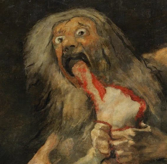 "Saturn devours his son" by Goya