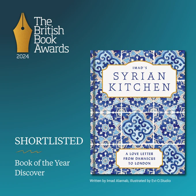 Image shows Imad's Syrian Kitchen shortlisted in Discover for The British Book Awards.