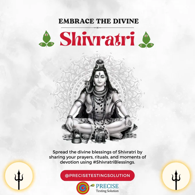 Embracing the Divine: This #Shivratri



Precise Testing Solution, reflects on the transformative power of #dedication  and #resilience. May the auspicious occasion inspire strength and innovation in our endeavors. 



Wishing everyone a blessed Shivratri! 



Visit Website - https://precisetestingsolution.com/ 



#Shivratri #Innovation #Strength #PreciseTestingSolution #festival #harharmahadev #itcompanyindia 