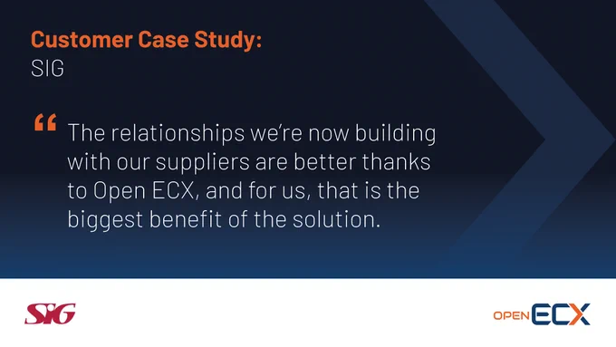 Open ECX: SIG Customer Case Study 