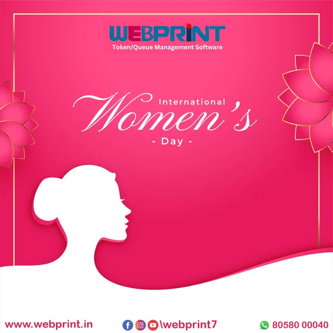 To the dreamers, the doers, the mothers, the daughters, the leaders, and the changemakers - Happy International Women's Day! You inspire us every single day.

Webprint Queue Management Software
Contact Info:-
Website -www.webprint.in
Call - 8058000040, 8005833126
Email - care@webprint.in
Webprint
Managed by SANGHTECH

#OmNamahShivay #MahaShivaratri #WomensDay #InternationalWomensDay #queuemanagementsoftware #Queuesoftware #hospitals #doctors #queuesoftwareprovider #BestQueuesoftwareprovider
#InternationalWomensDay #WomensDay2024 #IWD2024 #SheIsStrong #SheIsPowerful #WomenEmpowerment #EqualityForAll #BreakTheBias #SupportWomen #GirlBoss #FutureIsFemale #SheCan #SheDoes #WomenSupportingWomen #WomenInBusiness #SheRocks #HerStory #BelieveInHer #WomenLead #Changemakers #WeSeeYou #Spirituality #Culture