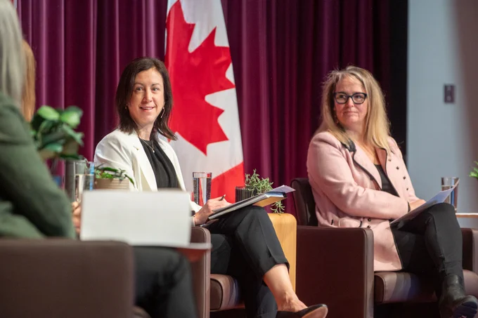Christiane Fox was Deputy Clerk of the Privy Council and Associate Secretary to the Cabinet and Tara Denham, Director General, Office of Human Rights, Freedoms and Inclusion, and Champion for Women at Global Affairs Canada.