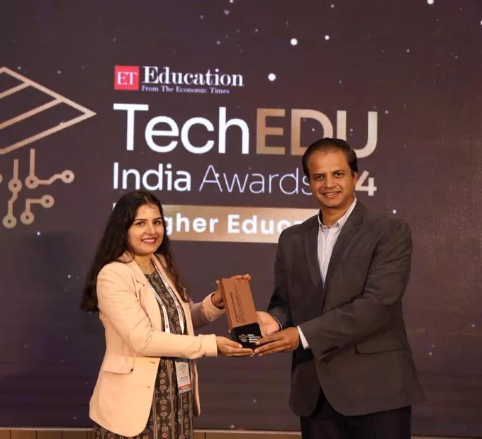 We are glad to share that AISECT's Director & Chancellor Scope Global Skills University, Dr. Siddharth Chaturvedi, has been honored with the prestigious "Progressive Digital Leader Award" by the Economic Times. 
This remarkable recognition, bestowed upon him at the ET TechEDU India Summit in Mumbai, reaffirms his unwavering commitment to leveraging Technology in Skill Education. As the driving force behind Central India's First Skills University, he has championed Tecnhnology, innovation, empowerment, and transformative learning.
His visionary leadership has propelled us forward, and this award is a testament to the impact AISECT Group & SGSU is making in shaping the future of education. 
#DigitalLeadership #EducationExcellence #AISECTPride