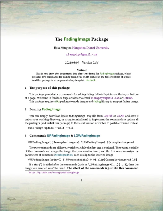 Example of package use