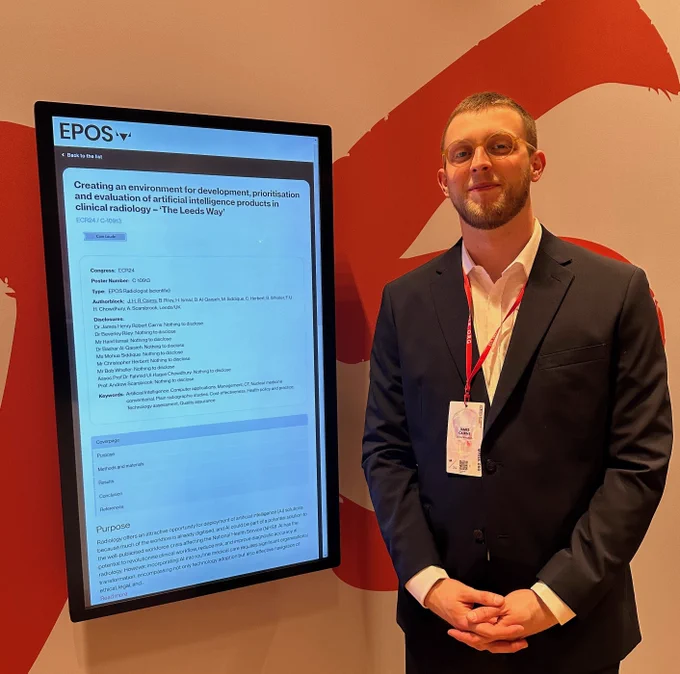 James Cairns at the European Congress of Radiology