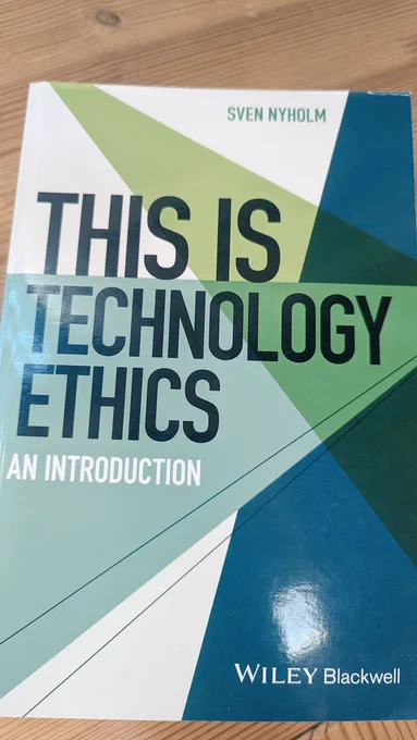 A book called This Is Technology Ethics: An Introduction, written by Sven Nyholm.