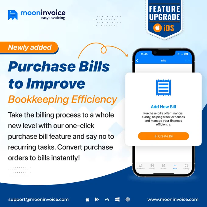 Newly added: Purchase Bills to Improve Bookkeeping Efficiency