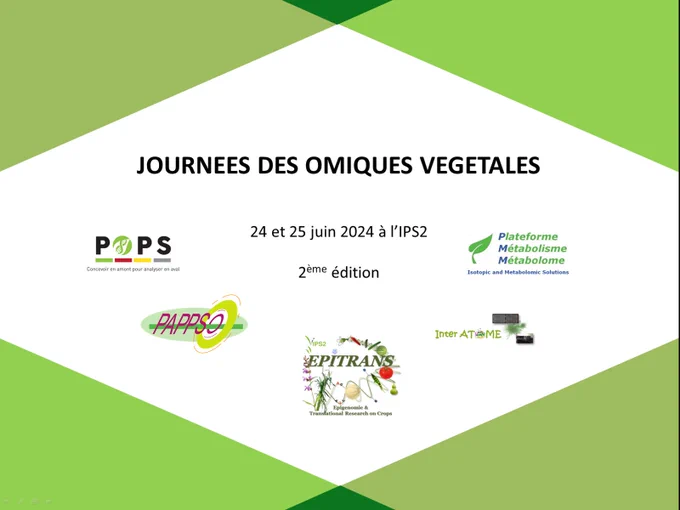 Journée des omiques végétales 25 et 25 juin 2024