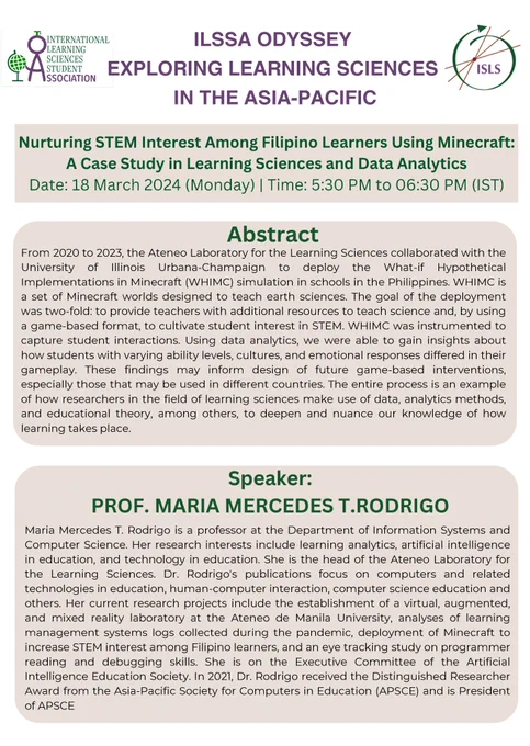 This image includes an abstract of the talk and a bio for the speaker. Due to the length of the text, these are included in the thread below this post rather than in ALT text.
