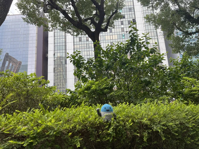 ManageWP mascot Manny posing for a photo