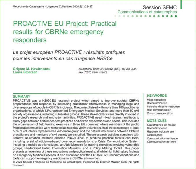 screenshot of the article abstract