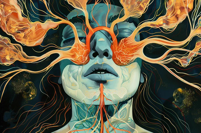This shows a woman and lungs.