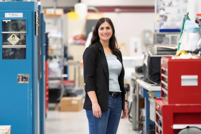Gitanjali Kolhatkar stands in a Mac Eng lab