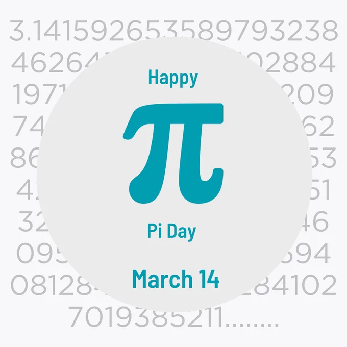Happy Pi Day
March 14