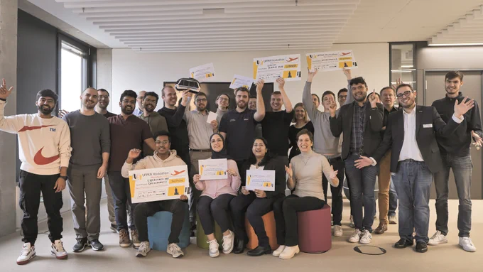 👏 Many congratulations to the 🚀 #UPPERhackathon winning project and all the other teams on their great work! Cheers! 🥳

🥇 1st place (winner): Team "Awareness Buddies" / Project "Green Heaven Hub" (Brand-new public transport stop concept). Members: Jonas Gehrig, Marcel Nägle.

🥈 2nd place: Team/Project "Nightcruiser" (Night public transport service optimization). Members: Andreas Koch, Florian Krämer, Linus Röseler.

🥉 3rd place (Ex aequo):

Team/Project "Experience M2" (Improving the travel experience for people with visual disability). Members: Hala Elshawa, Tural Abbasov, Julian Reifenstein.

Team/Project "OptiConnect" (Overall public transport routes optimization). Members: Allwin Noble, Ameer Ali Khan, Meetkumar Pravinbhai Mangroliya, Rujuta Digambar Karanjkar, Mohit Gureja.

💡 Building up all together the next generation of 🚦#PublicTransport through the 🇪🇺 #UPPERprojectEU

🗓️ 12-13 March 2024

📌 #Mannheim 🏰 #Germany 🇩🇪

🏆 Trip: #UITP2025 #Hamburg #Germany 🇩🇪