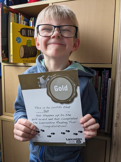 boy with certificate