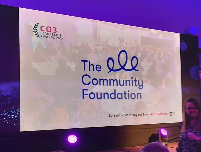 Community Foundation logo at the CO3 Awards 