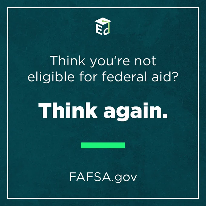 This you're not eligible for federal aid?

Think again.

FAFSA.gov