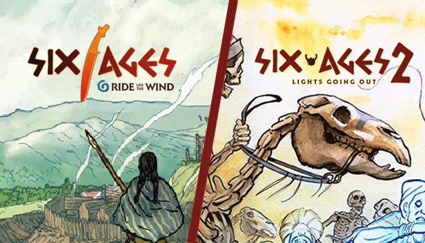 cover art for Six Ages: Ride Like the Wind and Six Ages 2: Lights Going Out