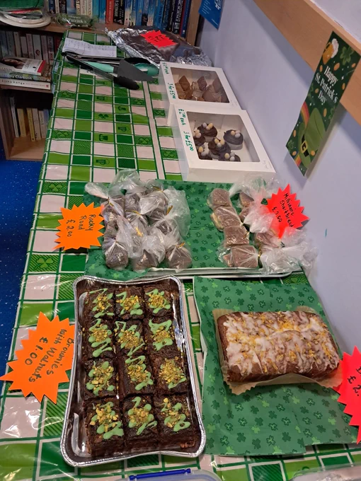 Bake sale in wellbeing hub