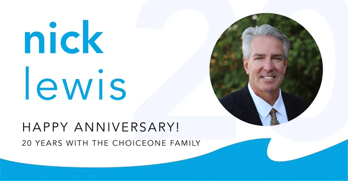 Nick Lewis 20 Anniversary ChoiceOne Bank