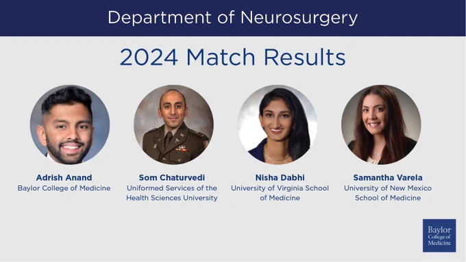 BCM Neurosurgery welcomes its newest residents.