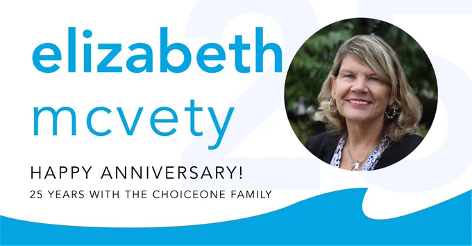Elizabeth McVety 25th Anniversary social post