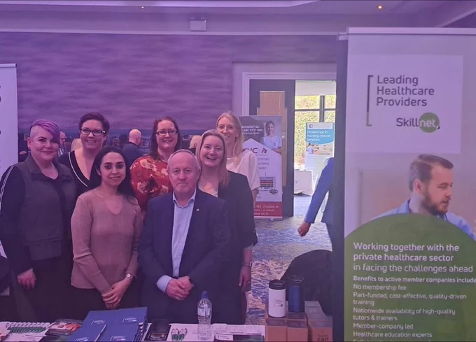 Lft to Rgt-Shirley Mahony, Helen Healy, Simrandeep Kaur, Carmel Kelly(Managing Director), Séamus Gallagher(Chairperson), Clodagh Killeen & Margaret Rooney(Director).