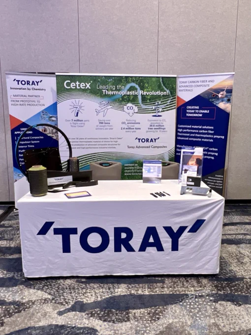 Toray exhibition at the TCC 2024 event in San Diego, CA.