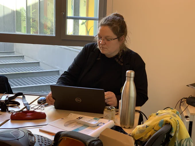 Manuelle Philippe, ingénieure UBO à l'UMR AMURE, co-animatrice de l'atelier Prospective dans le cadre du projet HOPOPoP