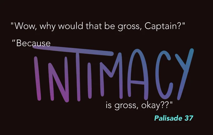 Quote featured in text post, on black background in white type and multicolored handwritten text.
