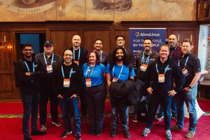A group of 12 people representing Codeable at this year’s Cloudfest Hackathon posing for their group photo at the hackathon’s venue.