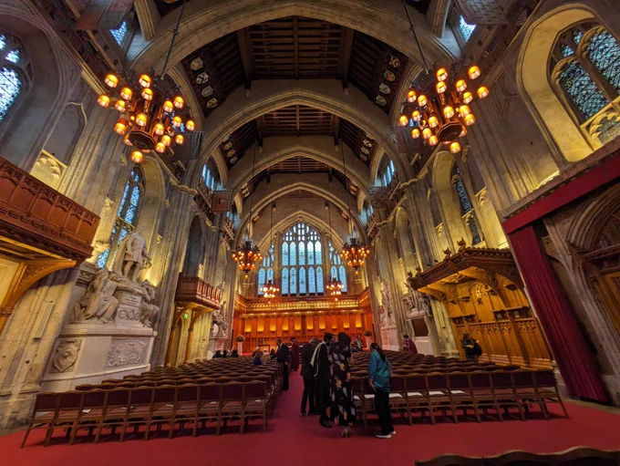 Interior of the Great Hall, Guildhall, City of London.