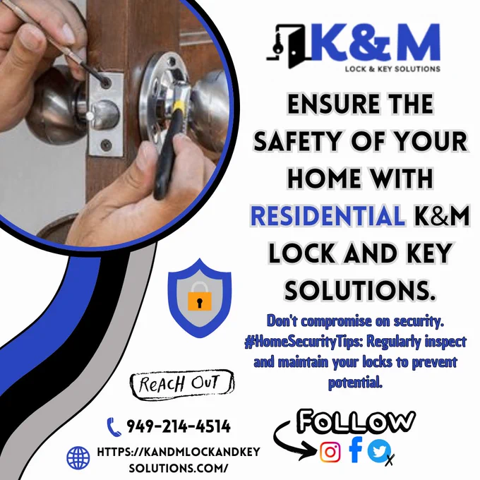 👇 | Contact us at:
☎ | 949-214-4514
🌐 | Visit https://kandmlockandkeysolutions.com/