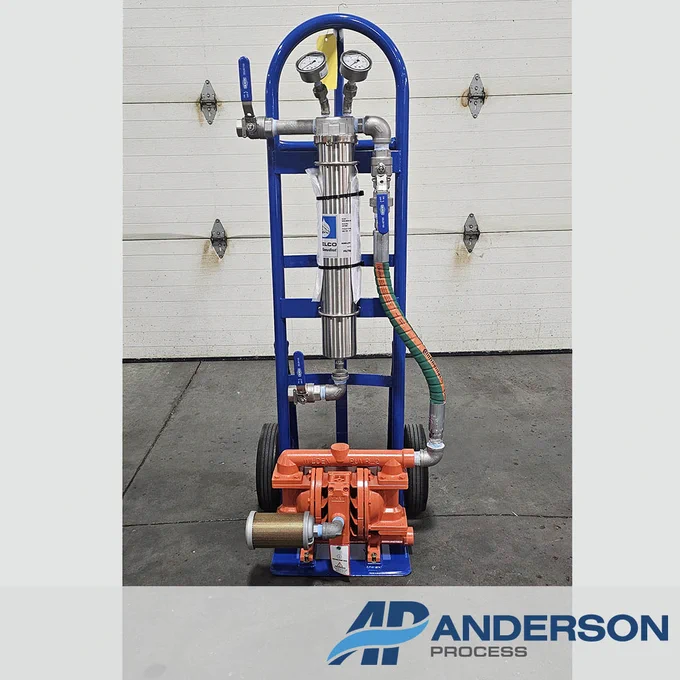 Wilden Pump and Shelco Filter Hand Cart