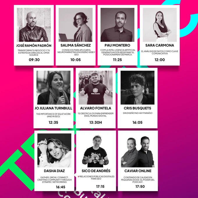 Cartel dle congreso de marketing online TRAFFFIC 2024 en girona donde hablaremos de IA, Neuromarketing, Big Data, SEO, Emprendimiento, Diseño, Podcast...
