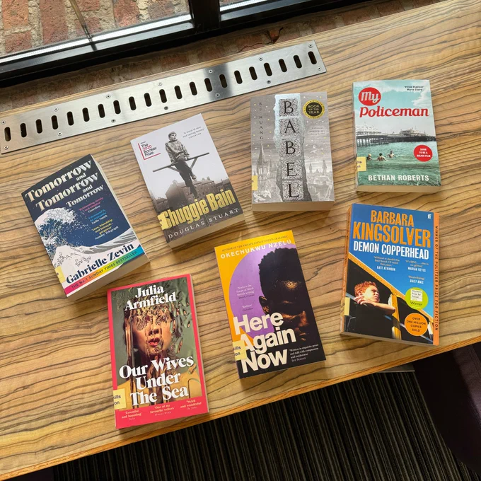 Seven books recently added to the reading for pleasure collection.