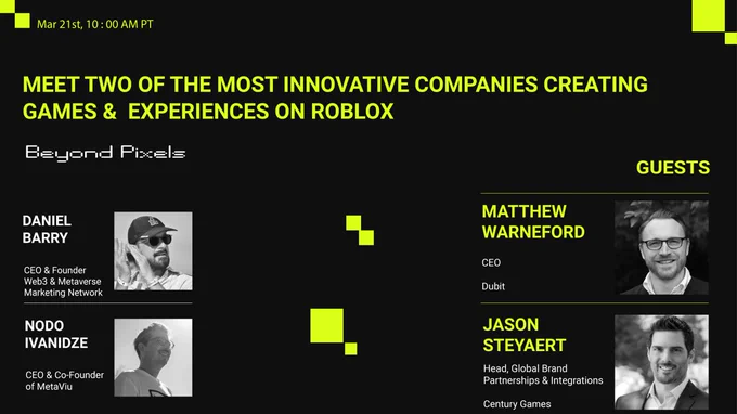 Beyond Pixels: Innovative Companies Creating Games & Experiences on Roblox