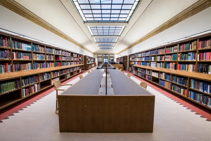 A view of the The Mackerras Reading Room.
