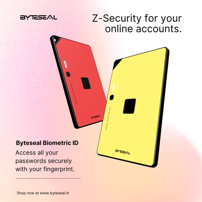 Byteseal takes a big leap with its dedicated hardware technology that uses fingerprint authentication to keep your passwords secure and your privacy private. A dedicated device for your passwords adds an extra layer of security, making it almost impossible to hack.