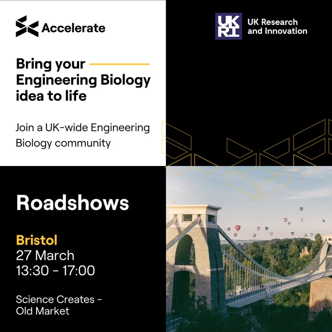 Bristol
27 March
13:30-17:00
Science Creates - Old Market