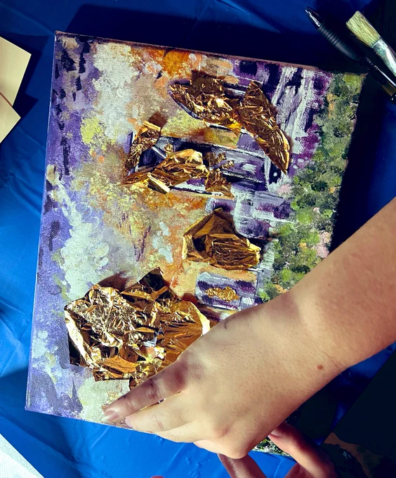 Copeleydesigns.com gold leaf art class