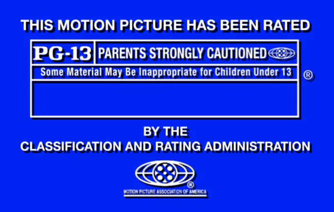 MPAA rating of PG-13