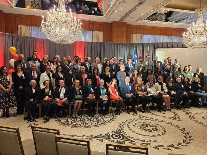 Group photo of the 2023 Bravo Gala honorees 