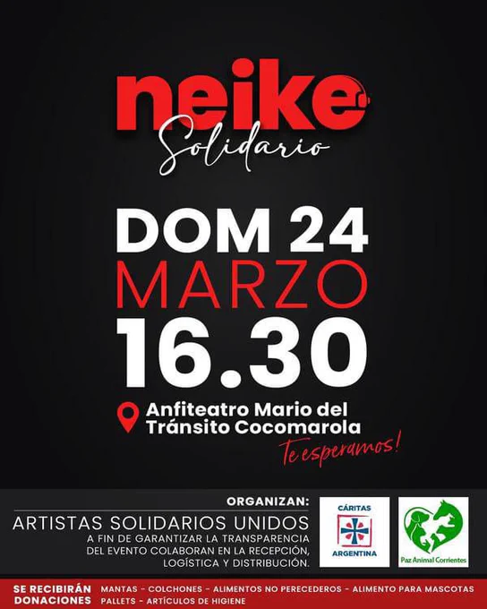 Este domingo, todos al Cocomarola a AYUDAR #NeikeSolidario 