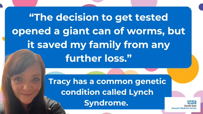 Photo of Tracy Smith who is helping people to understand why it's important to get screened for Lynch Syndrome, a common genetic condition that can cause cancer.