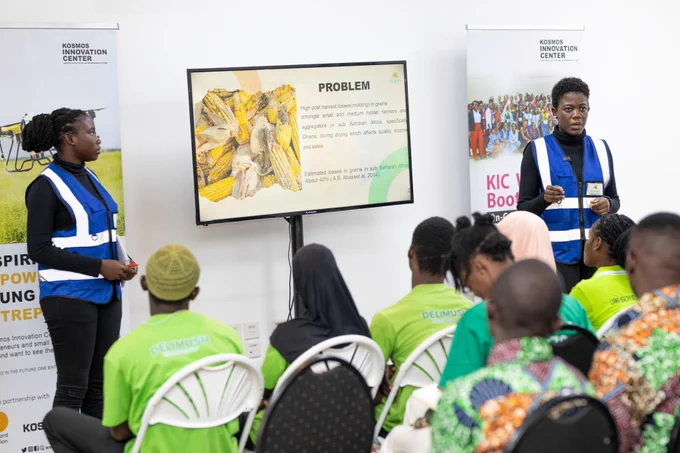 This innovative solution harnesses solar energy to efficiently dry grains, reducing losses and improving income for farmers. ​
​
#YouthEmpowerment ​
#Entrepreneurship​
#KICAgriTechChallenge​
#YouthInAgriculture ​
#OneEntrepreneurAtATime  ​
#YouthEmpowerment ​
#sdgs