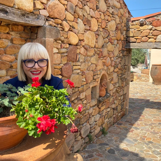 Chef Maria Loi in Ano Voyves on Crete⁠