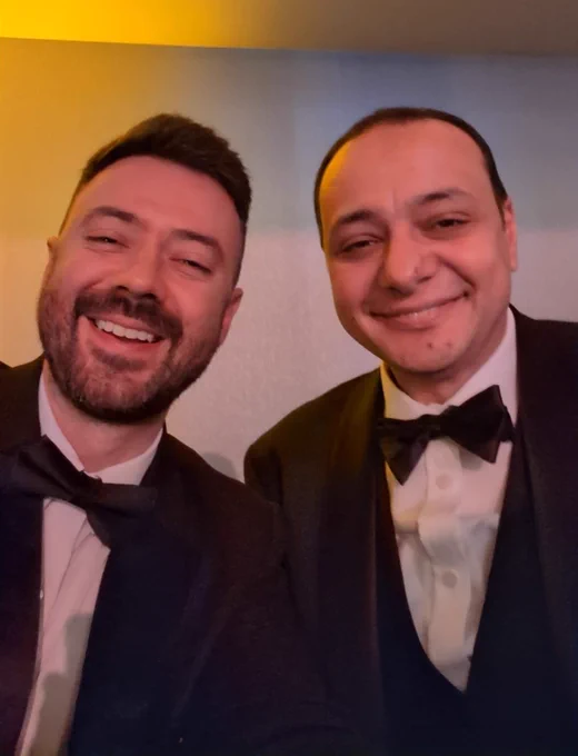 Fernando and Mohammed enjoying at the Wales Tech Awards
