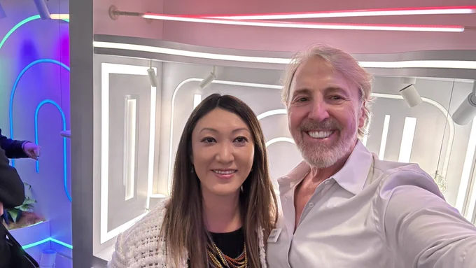 Gregory Kay with Lighting Designer Michiru Tanana 